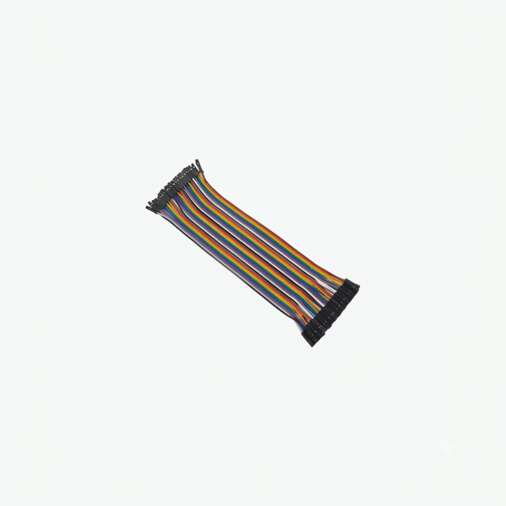 FEMALE TO FEMALE JUMPER WIRES(set of 40)20cm
